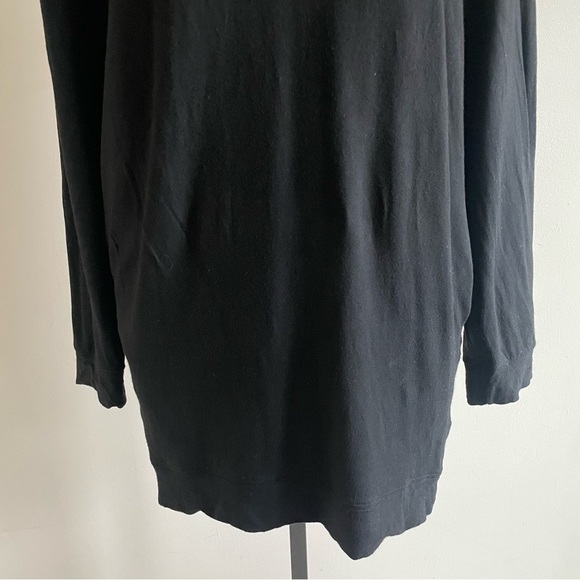 Babaton The Group Sweater Sweatshirt Dress Black Size 2 MEDIUM - Picture 4 of 9